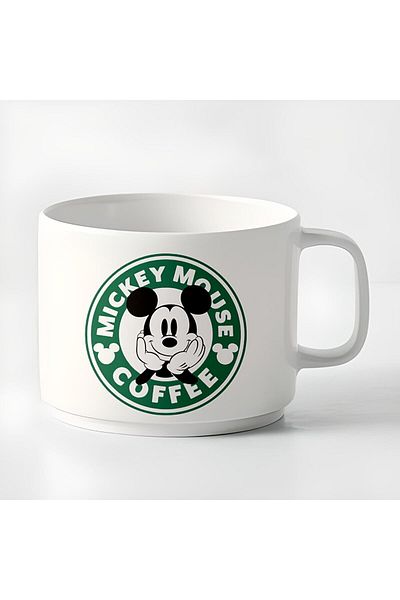 HobiShop Double Turkish Coffee Cup & Espresso Cup Mickey Small Mug