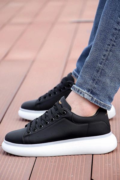 fort Cheta Madrid 150 Negru Alb Talpă cu spumă cu memorie Pantofi unisex