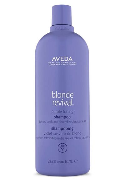 Aveda Blonde Revival - Yellow, Gray and Natural Gray Tone Embroidered Purple Shampoo (1000ml)