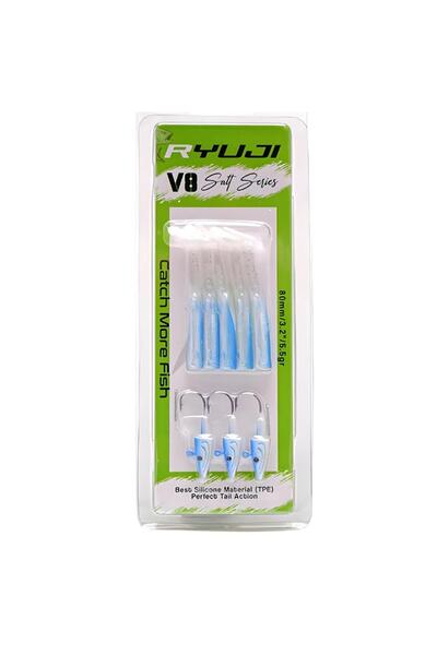 RYUJI V8 8cm 5.5gr Silikon Yem