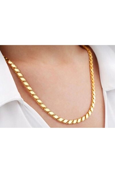 MISS BRIGHT Baklava Zincir Gold Kolye