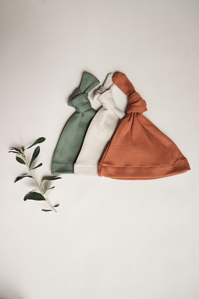ilays beauty First Class Premium Cotton Baby Beanie -Set of Three-