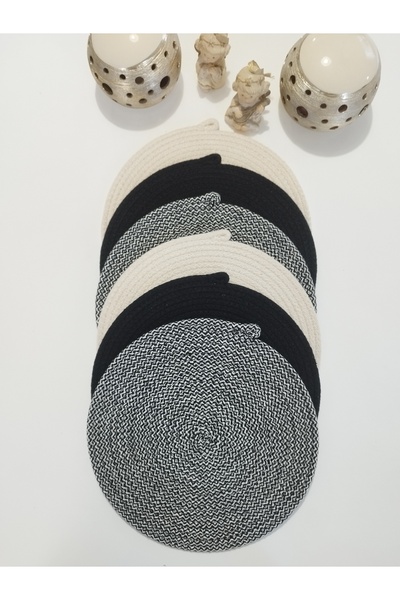 karelim home طقم تقديم أمريكي مكون من 6 قطع مقاس 33x33 لون