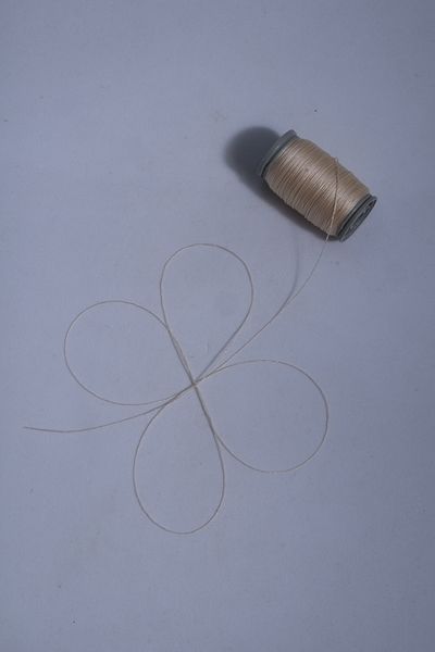 Eskişehir hobi sanat Κρεμ 40 μέτρα Χρώμα 0,4 mm Σχοινί χάντρες προσευχής