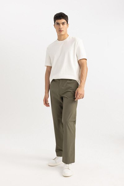 DeFacto Jogger-Sommer-Stoffhose mit geradem Bein und Taschen B6467ax24sp