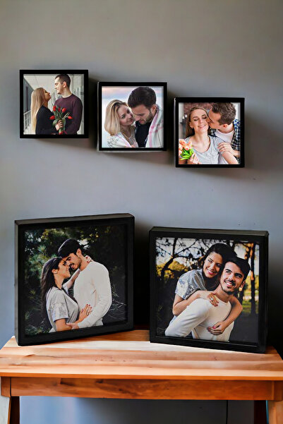 Gzl55 Rame adezive Snap-On Pola 12x12cm - Pachet de 5Pachet PVC Li