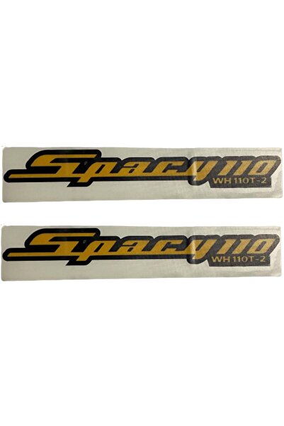 MotoExpress Honda Spacy110 2'li Sele Altı Yan Kapak Yazısı Sticker Arması Cs