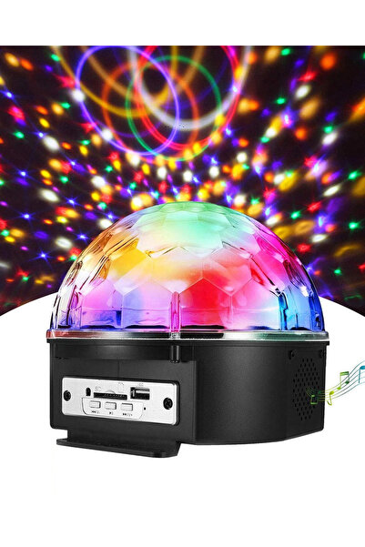 Coverzone Uzaktan Kumandalı Disko Topu Bluetooth Bağlantılı ve USB Girişli Parti ve Özel Günler için KH1090