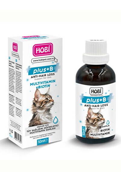 Elitpetmarket Hobi Plus B Kediler İçin Tüy Sağlığını Destekleyeci Multivitami...