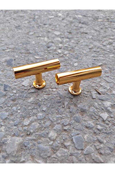 ARON (2 PCS) 4122 T BAR HANDLE (GOLD GOLD) 5CM DRAWER TV UNIT CONSOLE DRESSER KITCHEN CABINET DOOR HANDLE