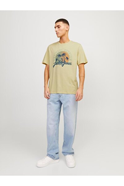 Jack & Jones JJSUMMER VIBE TEE SS CREW ΛΑΙΜΟΣ LN