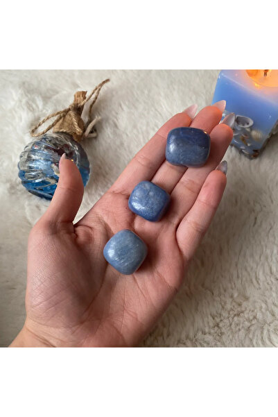 Elifsu Jewelry Angelit Taşı Tamburlanmış Doğal Taş