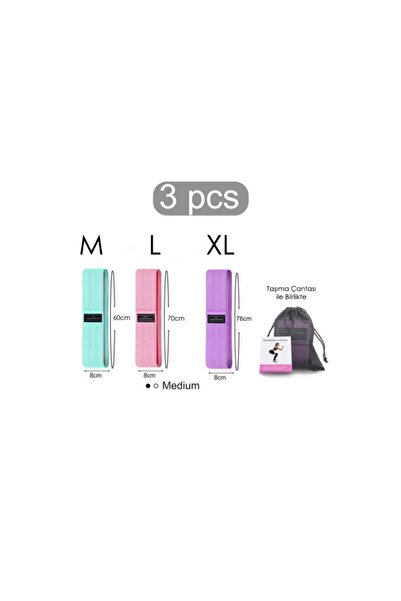 ByKurt Set de benzi de rezistență Pilates Bandă de yoga pentru fitness cu gea...