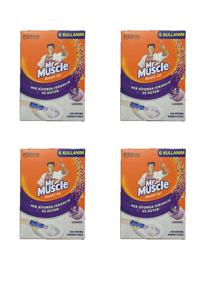 Mr. Muscle Klozet Jel Blok, Tuvalet Temizleyici, Lavanta, 36g Yeni Ambalaj 4 ...
