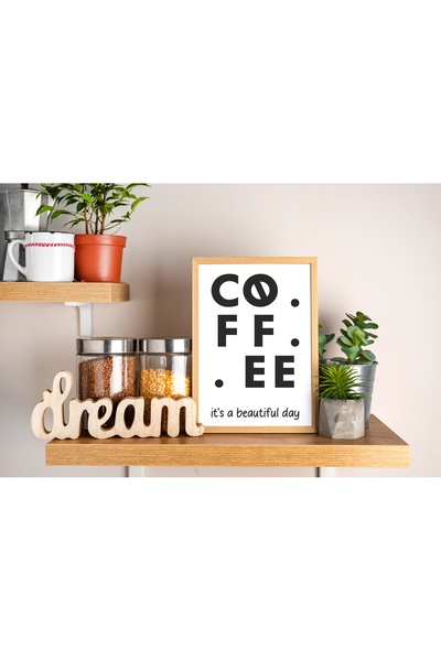 temamall Ξύλινο τραπέζι καφέ, 30 x 20 εκ., με συσκευή ανάρτησης, γωνιά καφέ