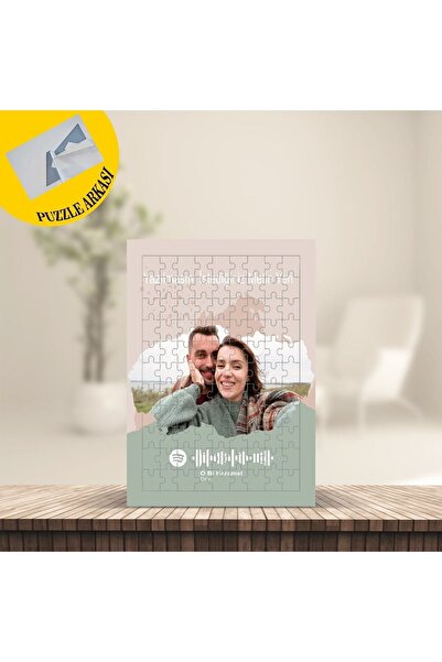 TexKid Kişiye Özel 99 Parça Fotoğraflı Spotify Barkodlu Puzzle