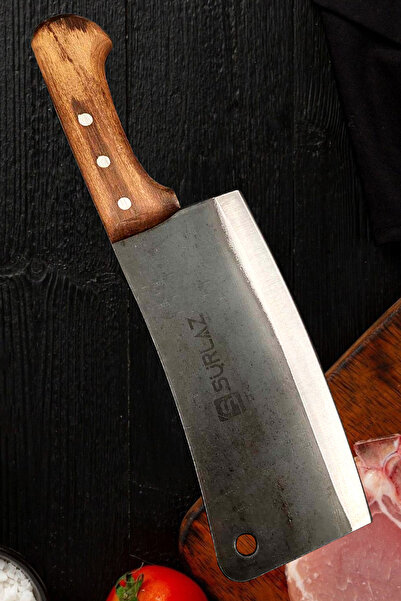 SürLaz Kemik Kırma Satırı Et Satırı 4 Mm El Yapımı Dövme Çelik Satır