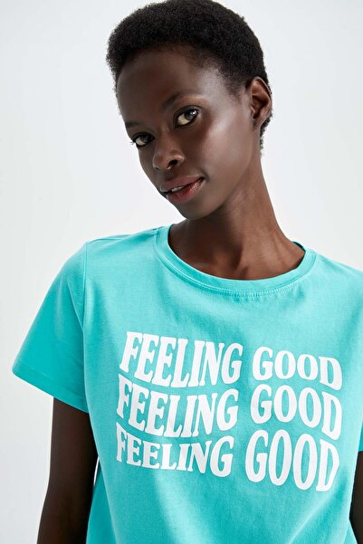 DeFacto Regular Fit Crew Neck Short Sleeve 100% Cotton T-Shirt X4607az22sm