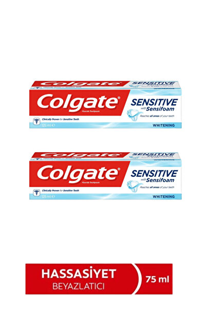 Colgate Sensifoam 75ML Hassas Dişler için Sensitive Diş Macunu 2'li Fırsat Paket