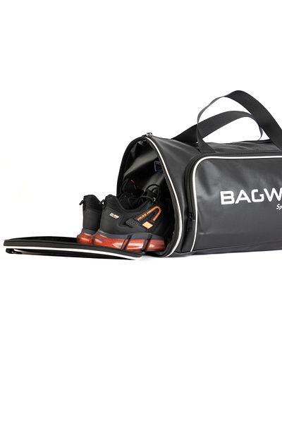 BAGWELL Geantă sport din piele artificială cu suport pentru pantofi