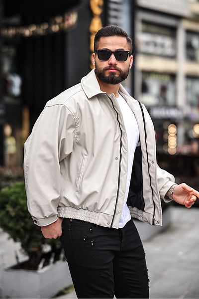 BASEL.CO MEN'S OVERSIZE PREMIUM LEATHER JACKET
