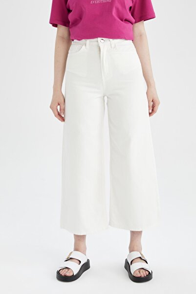 DeFacto Široké kalhoty ze 100% bavlny Y4361az22sm