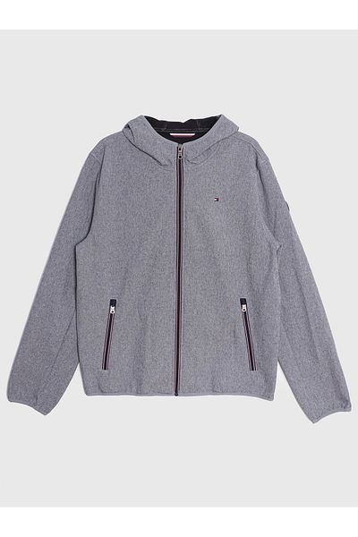 Grey tommy hilfiger jacket deals