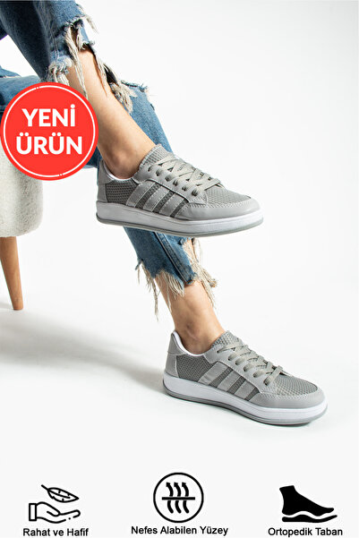 STOCON Unisex Striped Women's Men's Orthopedic Mesh Summer Casual Sneakers