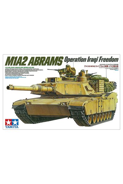 TAMIYA 1/35 USM1A2 Abrams Iraqi Freedom Plastic Tank Model Kit, Disassembled Hobby Set