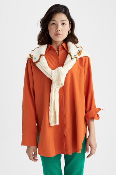 DeFacto Oversize Fit inggallér hosszú ujjú tunika Z2733az22wn