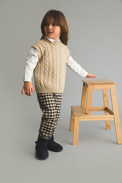DeFacto Baby Boy Plaid Patterned Flannel Trousers Y9096a222au