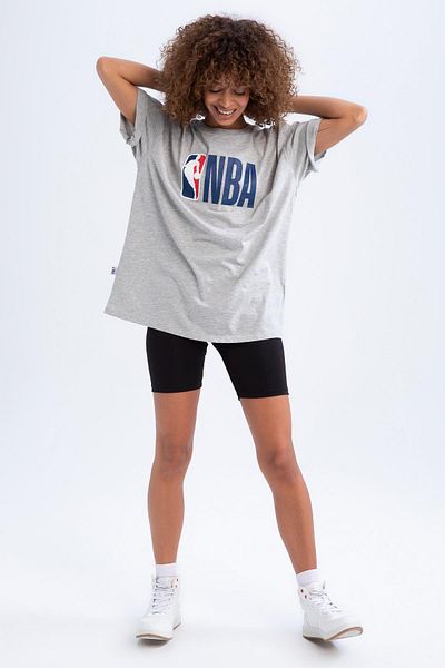 DeFacto T-shirt με κοντό μανίκι Nba Boxy Fit Crew με λαιμόκοψη