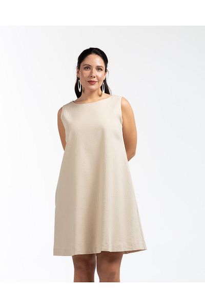 LUOKK Flowy Linen Mini Dress.