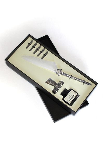 Mühürcüm Feather Dip Antique Calligraphy Pen Ink Set and 5 Different Tips RM2101
