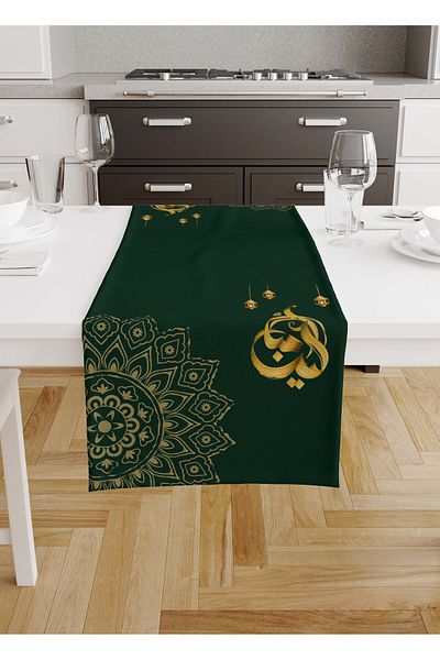 Filamente Ramadan Runner + 6 PC American Service / Σετ τραπεζιού / Ανθεκτικό στους λεκέδες και πλενόμενο ύφασμα Micropetek