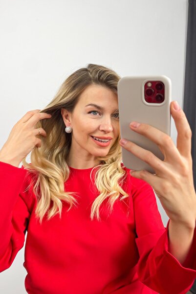 Sue Store Gümüş Zirkon Taşlı Top Model Küpe