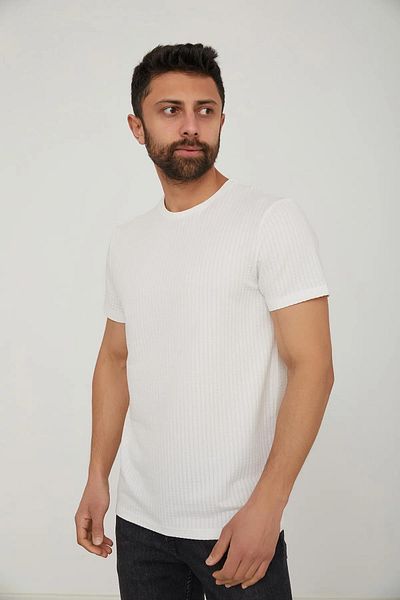 Cazador Bicycle Neck Men's T-Shirt ECRU