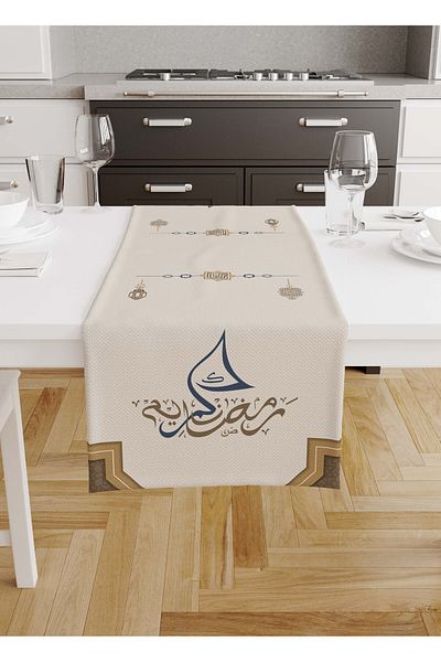 Filamente Ramadan Runner / Ramadan Pattern / Stain Resistant - Washable Micropetek Fabric 140x48