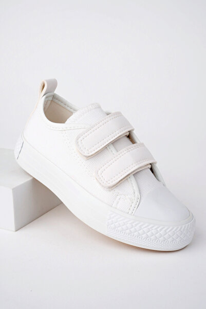 meyra'nın ayakkabıları Children's Lighted White Sneakers