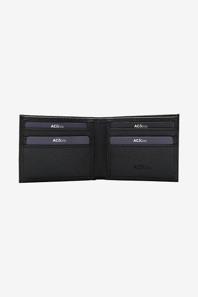 AC&Co / Altınyıldız Classics Men's Black Gift Boxed Wallet with Card Compartment