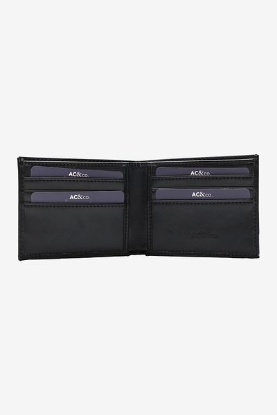 AC&Co / Altınyıldız Classics Men's Black Gift Boxed Wallet with Card Compartment