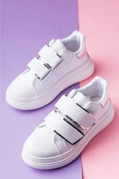 Papuccum Ortopedi Pantofi sport pentru mers sport pentru fete, cu talpă groasă, cu velcro