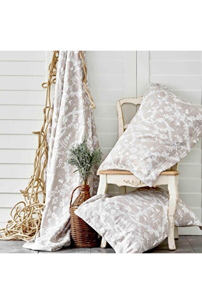 Karaca Home Delfina Bej Çift Kişilik Yatak Örtüsü Seti