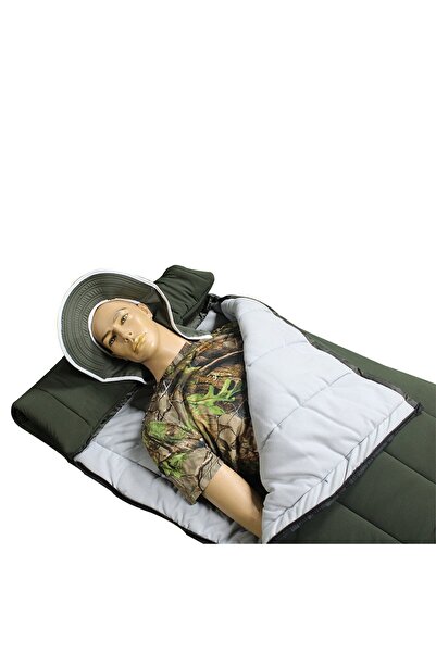 Solano - 20° Haki Uyku Tulumu, Kamp, Avcılık, Balıkçılık, Outdoor Askeri Su Geçirmez Uyku Tulumu
