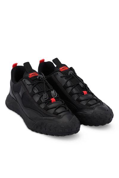 Slazenger Pantofi sport de zi cu zi pentru bărbați, ocazional, negri
