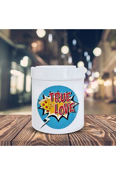 HobiShop True Love Τασάκι Pop Art Τυπωμένο σουβέρ K-101