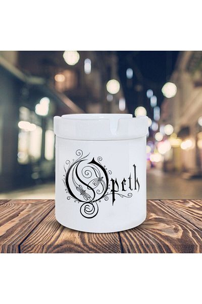 HobiShop Μουσικό Συγκρότημα Opeth Logo Τυπωμένο Τασάκι Αναψυκτικού-0025