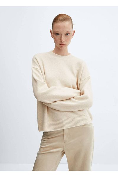 MANGO Woman Round neck knitwear sweater