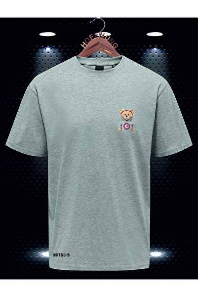 HOFFNUNG T Shirt a Bear with a Cellphone Unisex Print T-Shirt