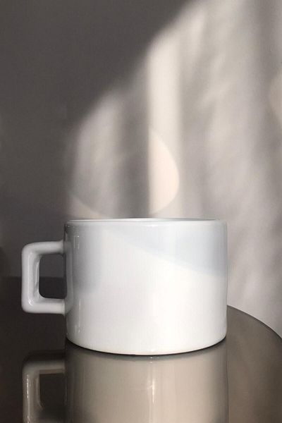 HobiShop Plain Unprinted Tea - Coffee Cup